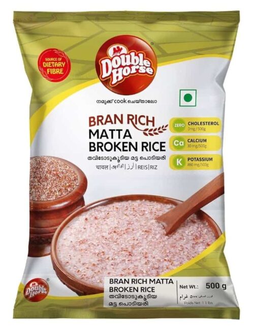 Bran Rich Brocken Matta Rice (Double Horse) 500g