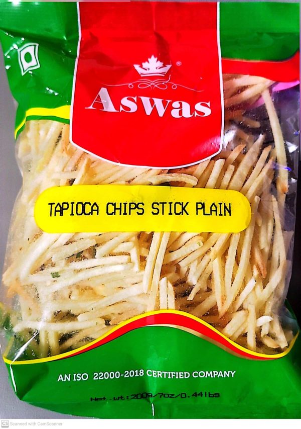 Tapioca Chips Stick Plain (Aswas) 200g
