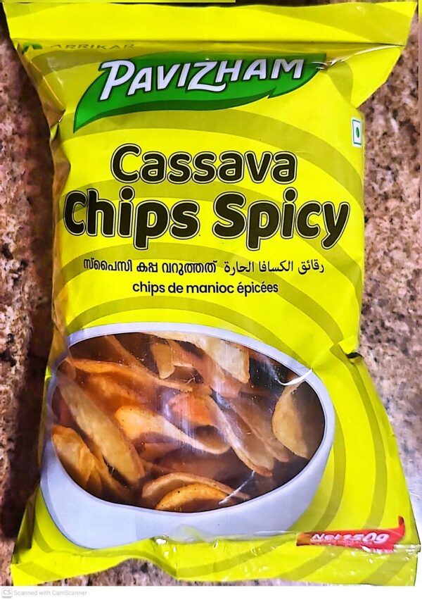 Cassava Chips Spicy  (Pavizham) 150g